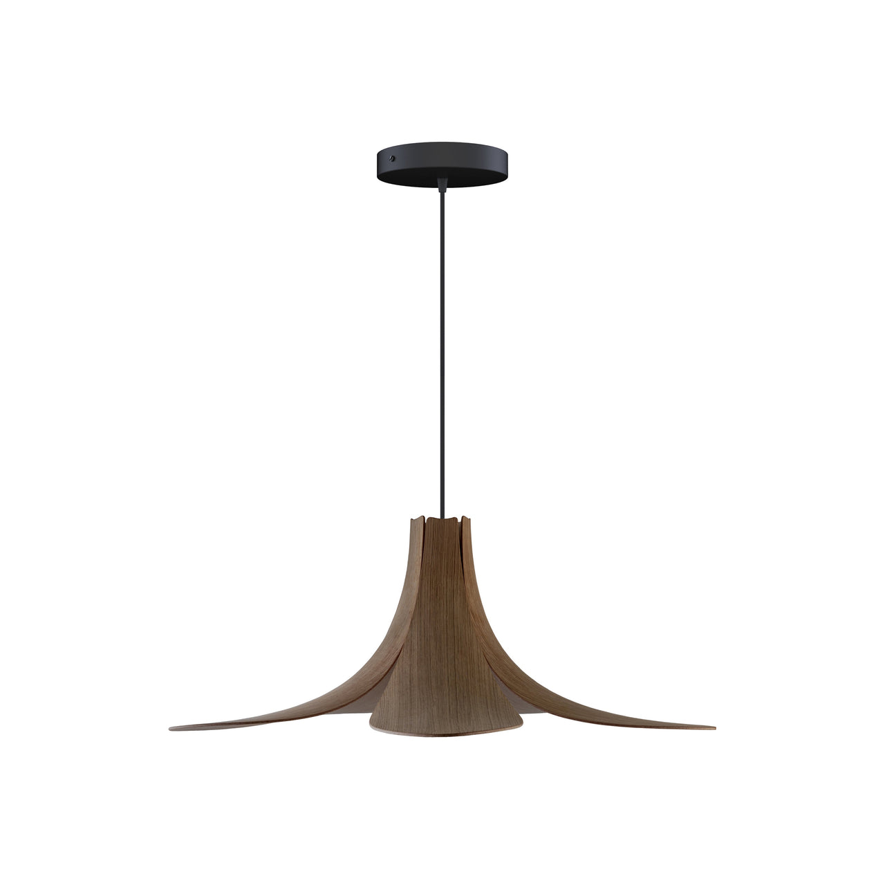 Jazz Pendant: Dark Oak + Black + Canopy