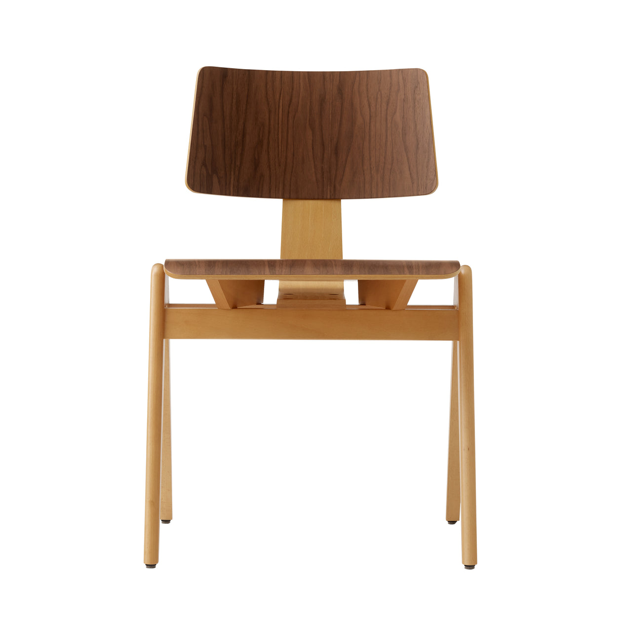 Daystak Stacking Chair RD1: Walnut + Beech