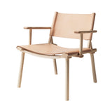 December Lounge Chair: Ash + Nude Leather