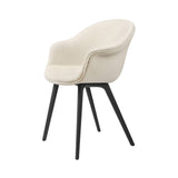 Bat Dining Chair: Black Plastic Base + Fully Upholstered