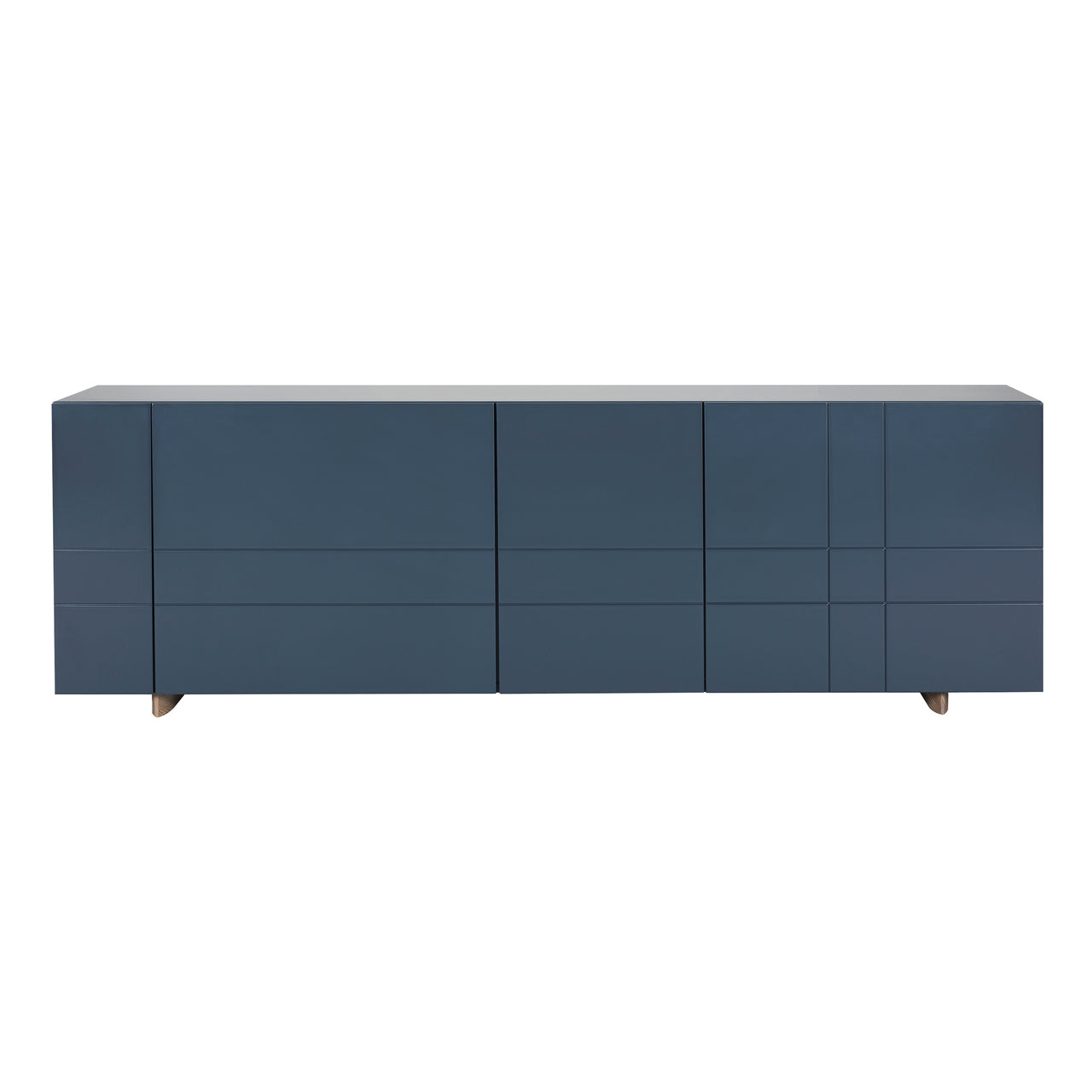 Kilt Sideboard 180: Deep Blue + Dark Smoked Oak