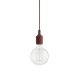 E27 Pendant Lamp: Deep Red