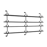 Demon Shelf: 3 Brackets + 4 Shelves + Black Stained Ash
