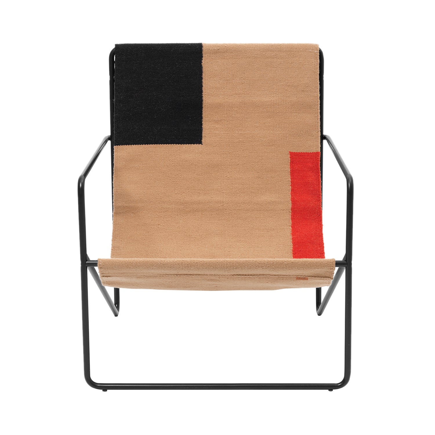 Desert Lounge Chair: Block + Black