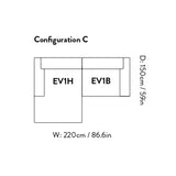 Develius Sofa: EV1 + Configuration C