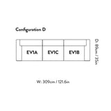 Develius Sofa: EV1 + Configuration D