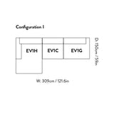 Develius Sofa: EV1 + Configuration I
