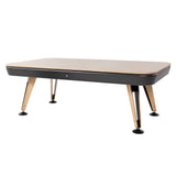 Diagonal Pool Table: Dining Top + 8 Feet + Oak