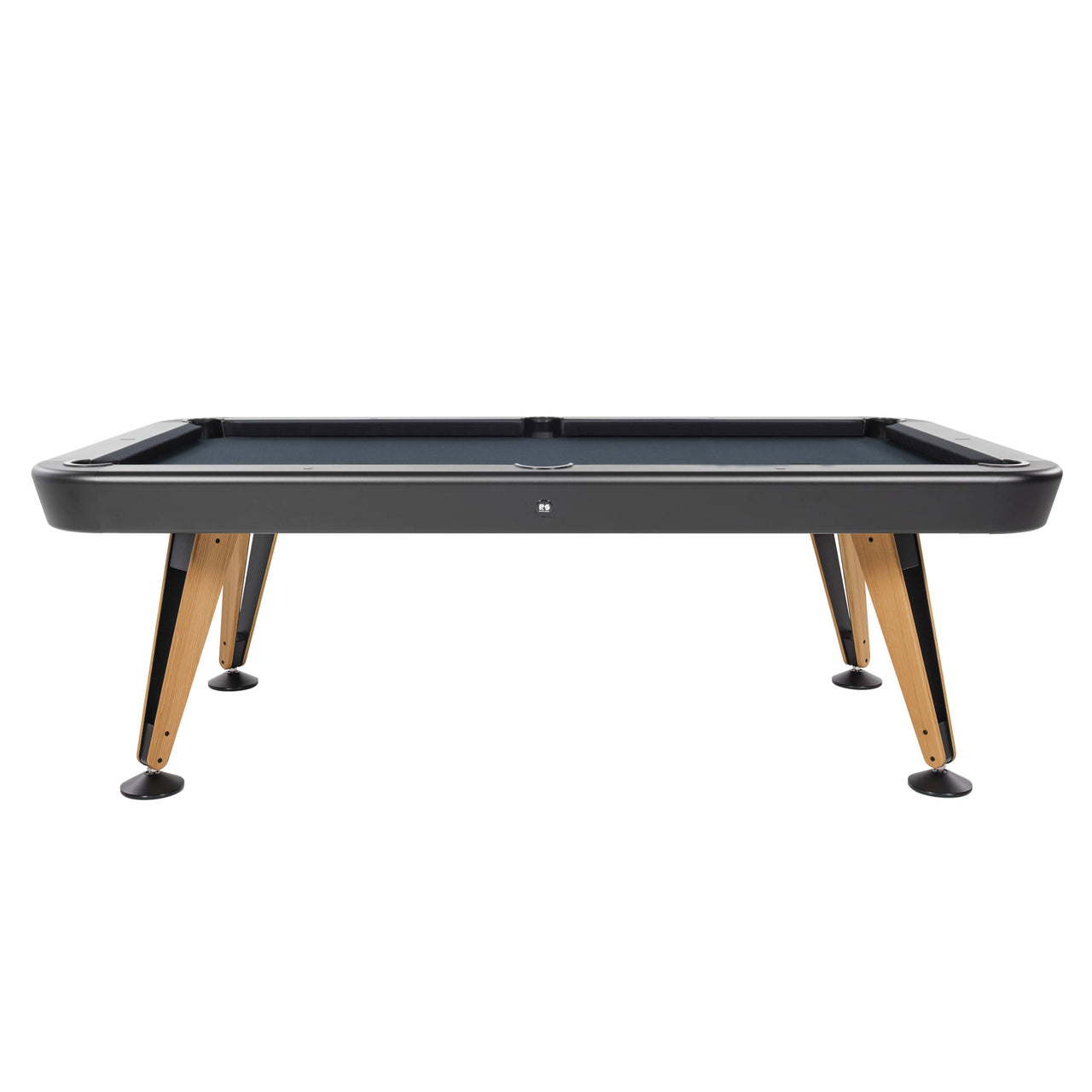 Diagonal Outdoor Pool Table: 8 Feet+  Black + Black