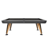 Diagonal Outdoor Pool Table:8 Feet +  Black + Carbon