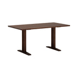 Dining Table T Base: Large + Mocha Brown