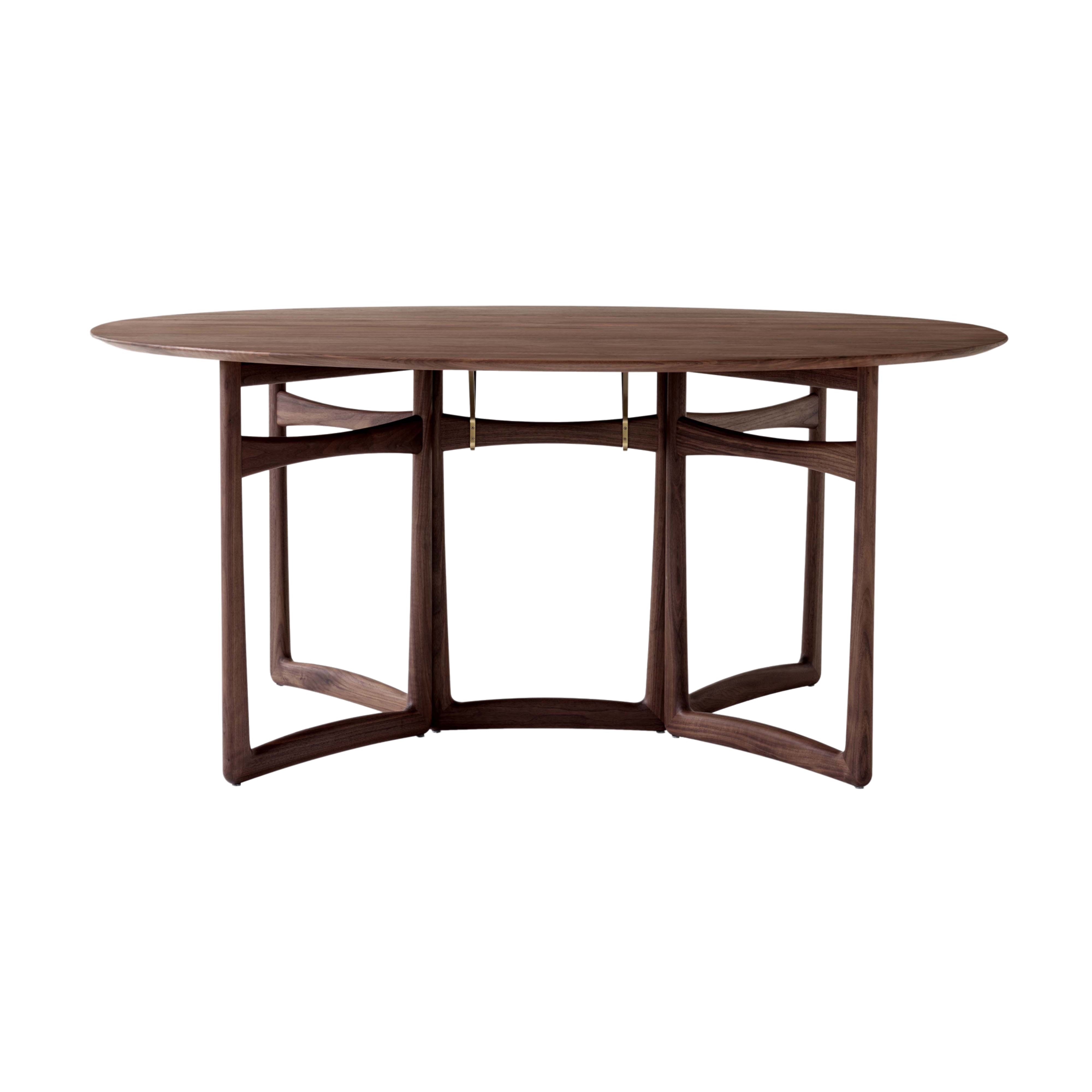 Drop Leaf HM6 Dining Table: Oiled Walnut