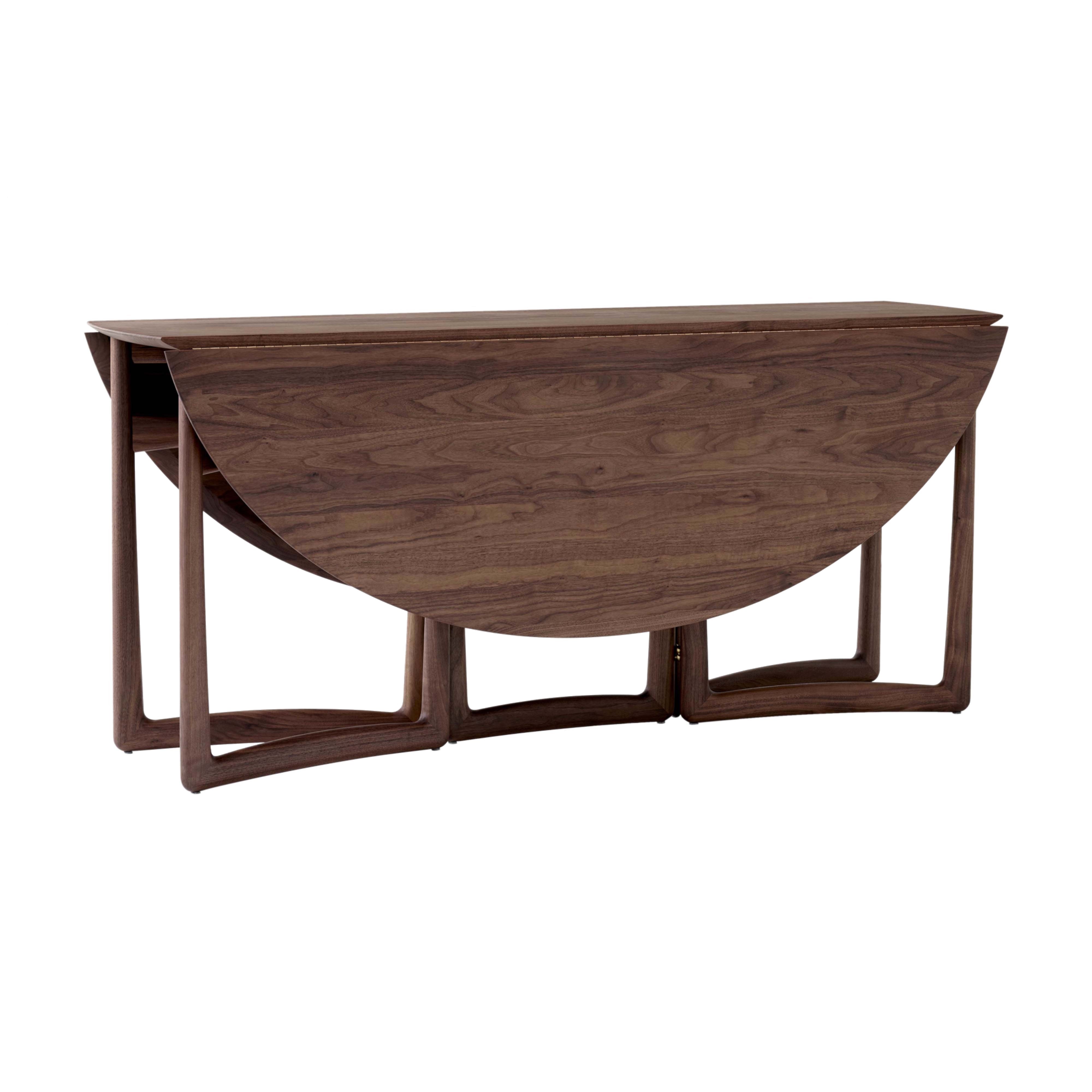 Drop Leaf HM6 Dining Table: Oiled Walnut