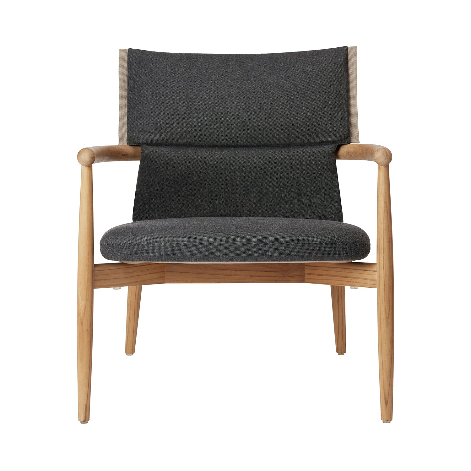 E018 Embrace Outdoor Lounge Chair with Cushion: Panama 1779