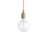 E27 Pendant Lamp: Beige-Rose