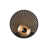Earth Wall Light: Radian + Satin Graphite + Satin Brass