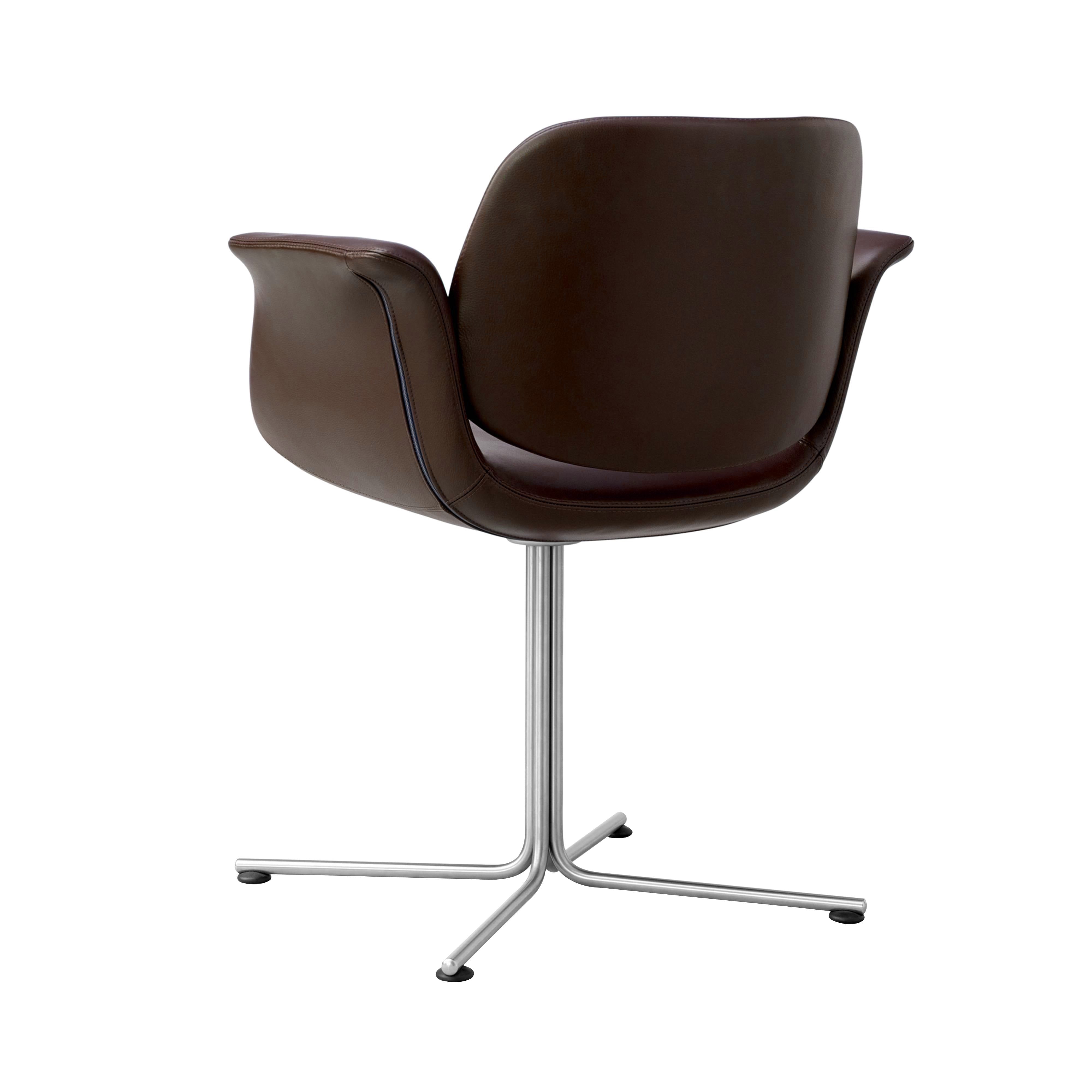 Flamingo Chair with Swivel Base: Brushed Stainless