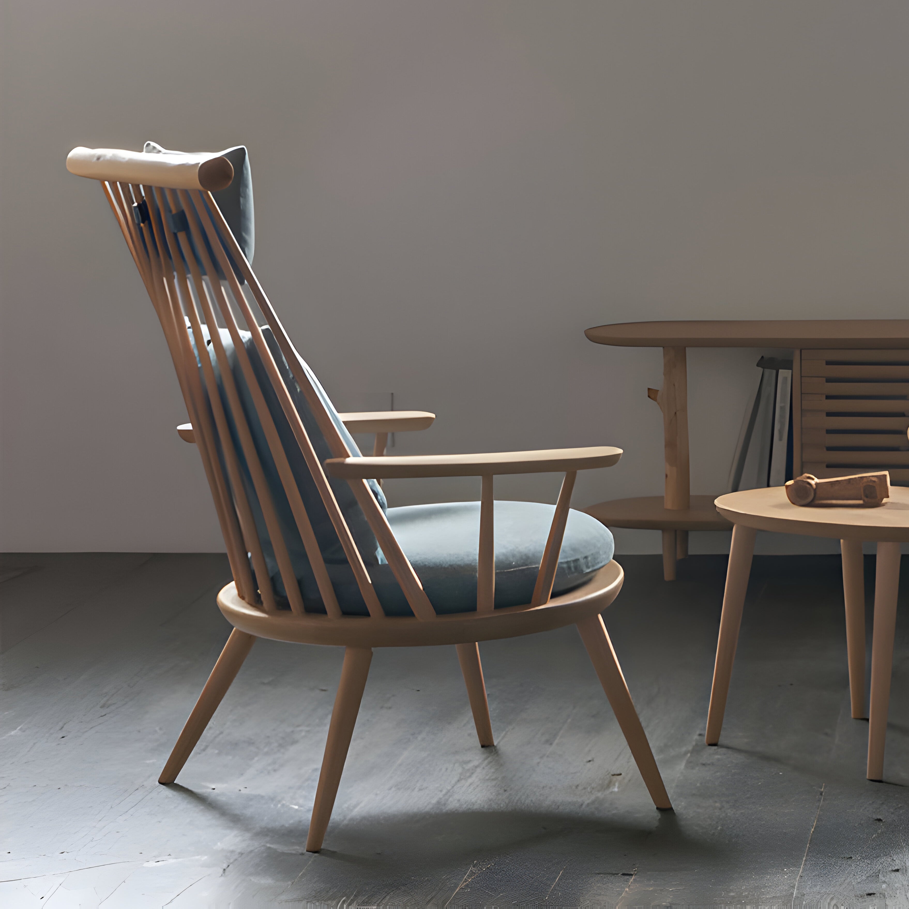 Kinoe Sofa Lounge Chair: Upholstered