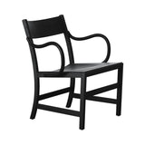 Waiter XL Easy Chair: Black Stained Beech
