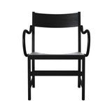 Waiter XL Easy Chair: Black Stained Beech