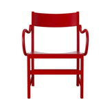 Waiter XL Easy Chair: Red Lacquered Beech