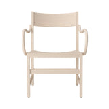 Waiter XL Easy Chair: White Oiled Beech
