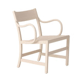 Waiter XL Easy Chair: White Oiled Beech