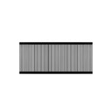 Stockholm Shelf Slated Sliding Door: Ebony Stained Oak
