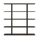 Stockholm Shelf: Composition 4 + Ebony Stained Oak + Anodized Aluminum Black