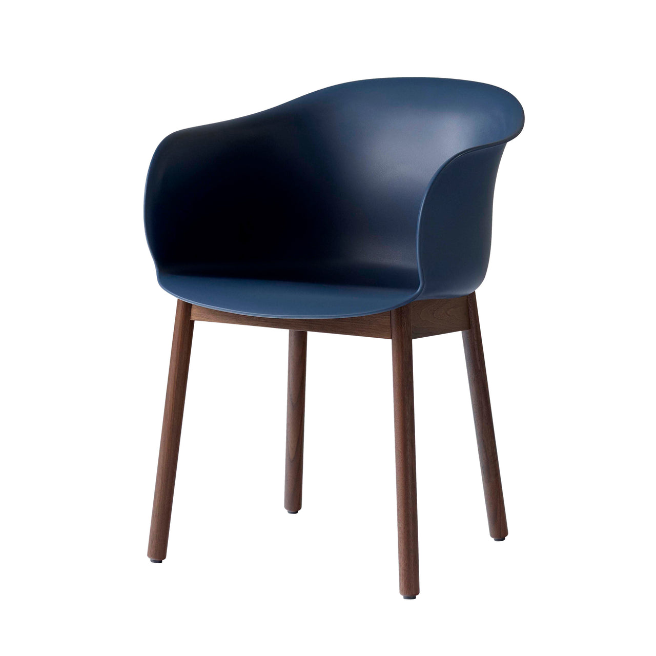 Elefy Chair JH30: Midnight Blue + Walnut