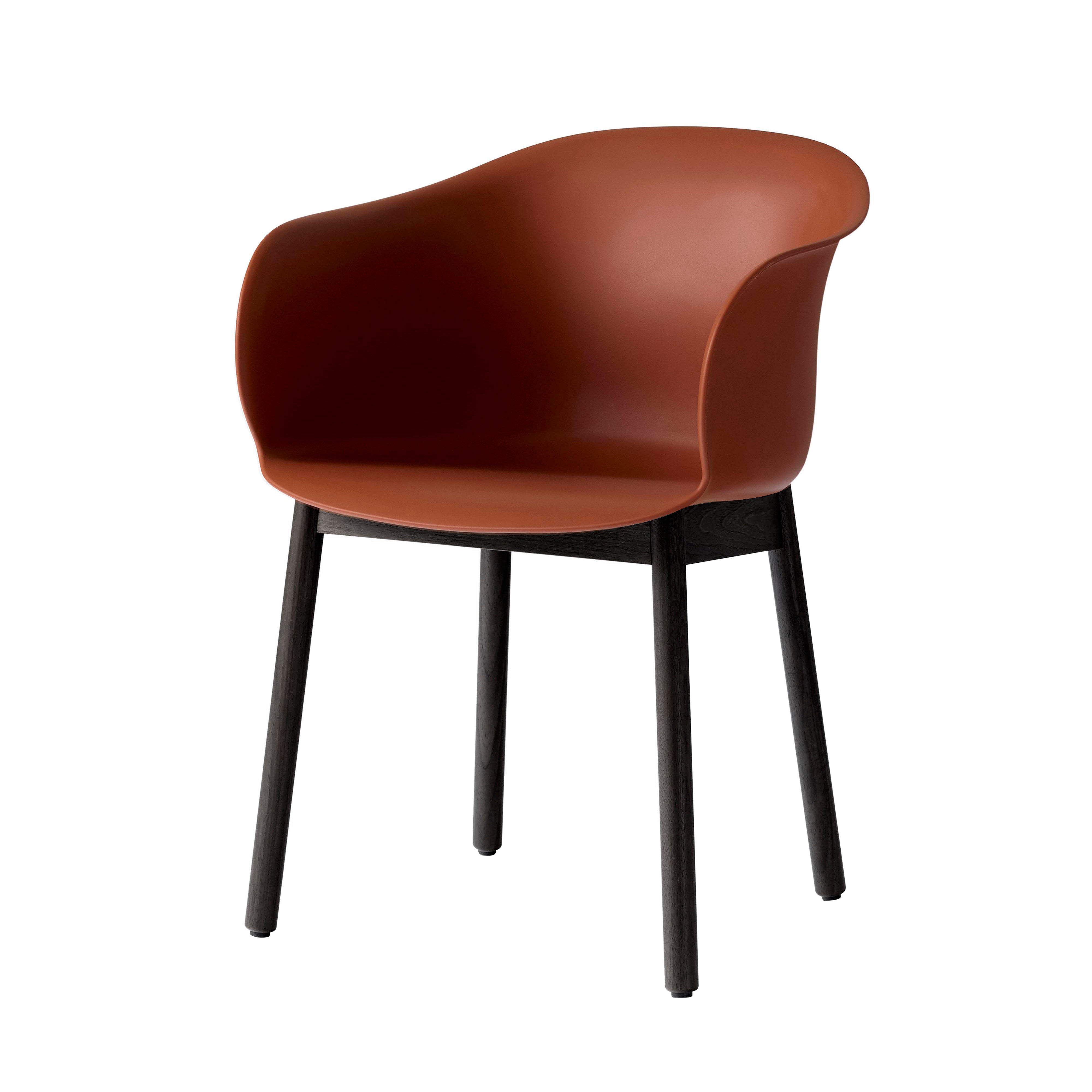 Elefy Chair JH30: Copper Brown + Black Lacquered Oak