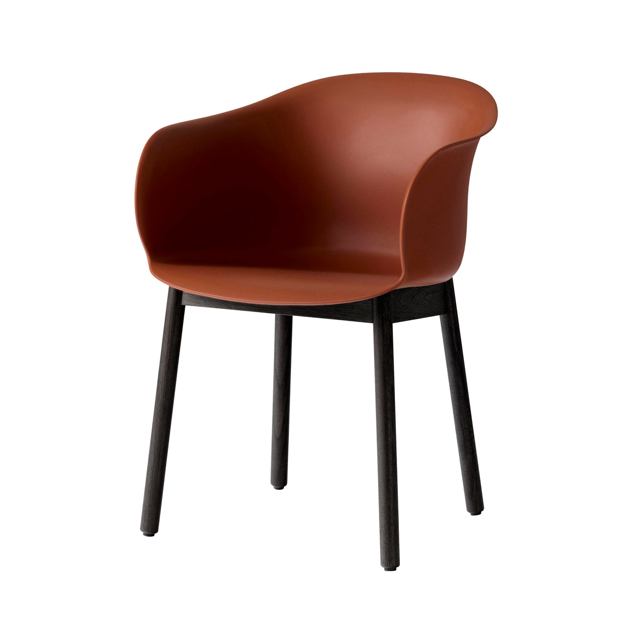 Elefy Chair JH30: Copper Brown + Black Lacquered Oak
