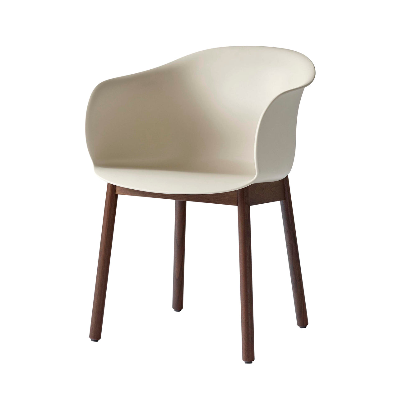 Elefy Chair JH30: Soft Beige + Walnut