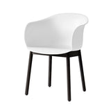 Elefy Chair JH30: White + Black Lacquered Oak
