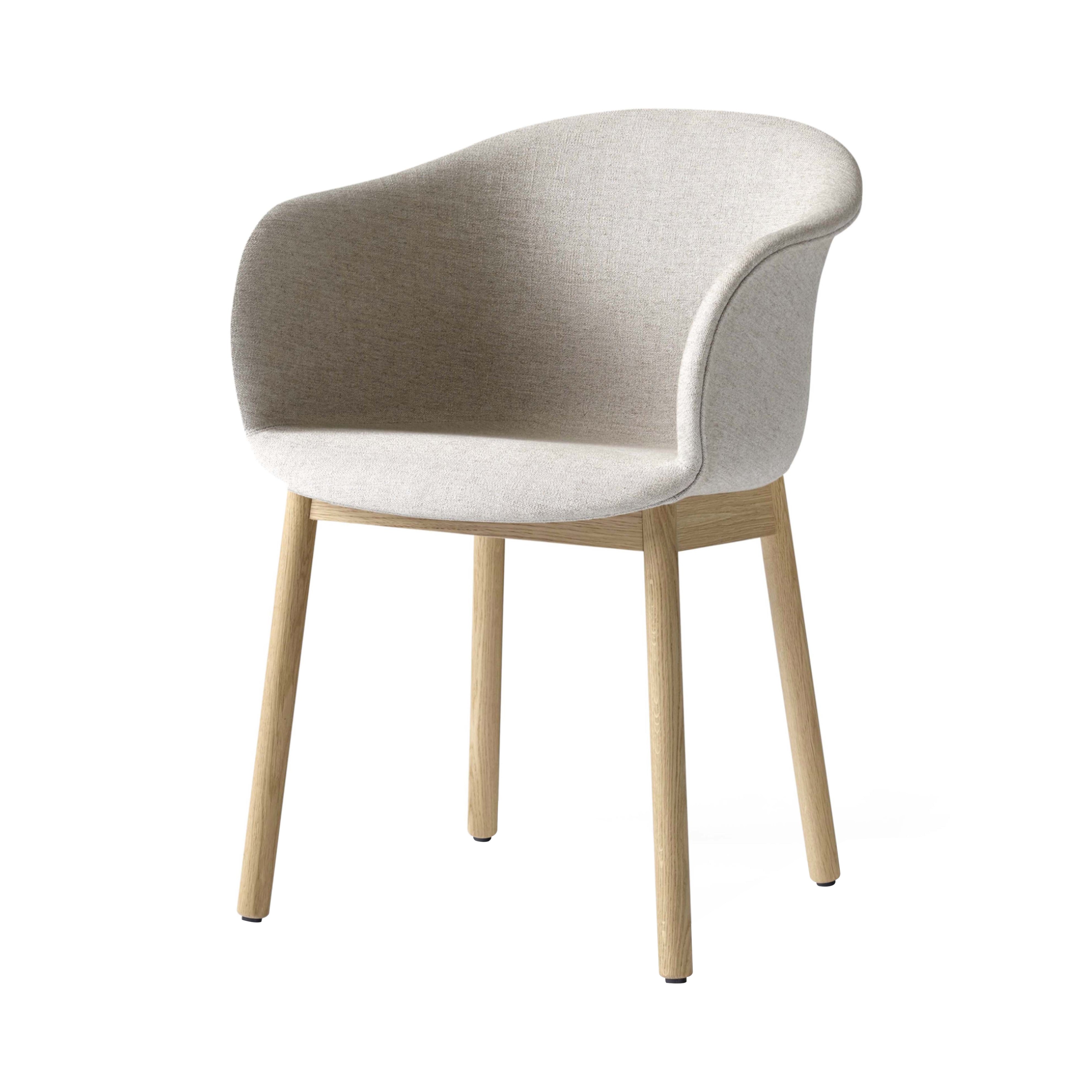 Elefy Chair JH31: Upholstered + Clear Lacquered Oak
