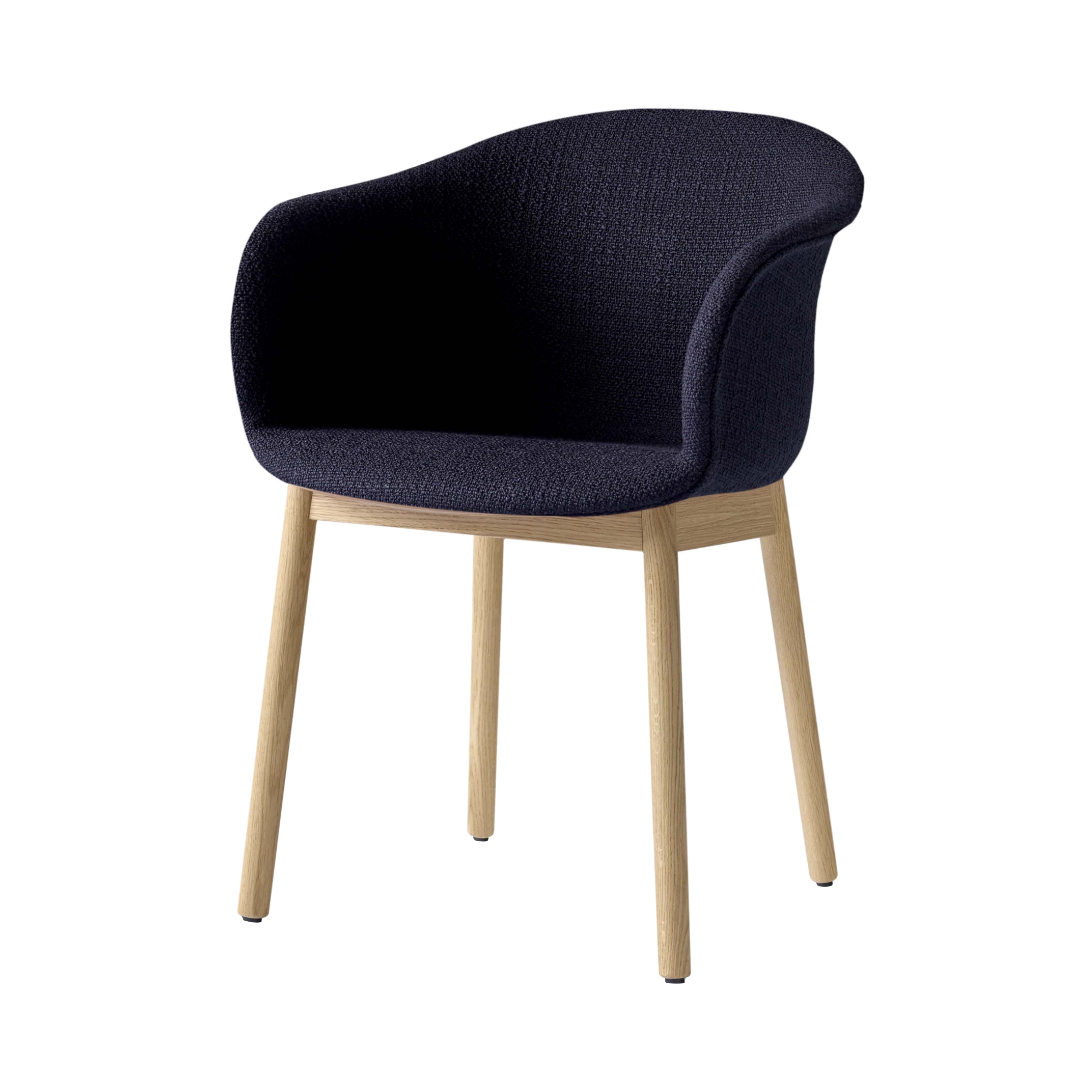 Elefy Chair JH31: Upholstered + Clear Lacquered Oak