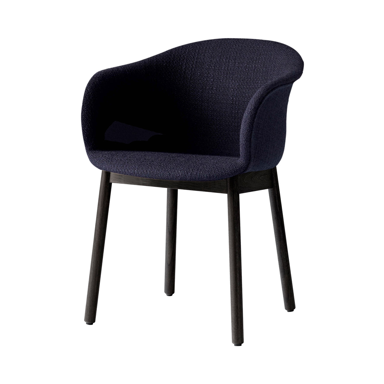 Elefy Chair JH31: Upholstered + Black Lacquered Oak