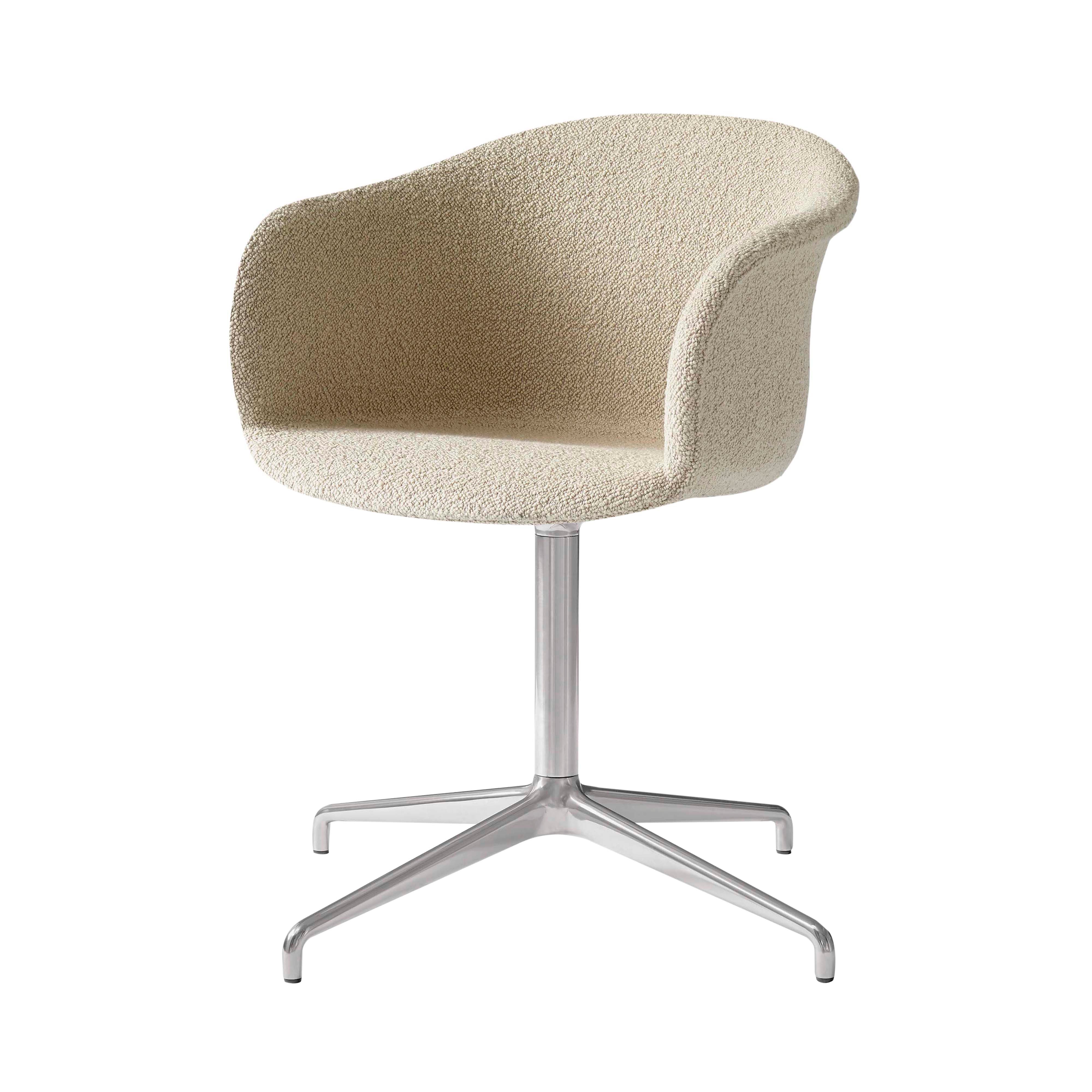 Elefy Chair JH35: Swivel Base + Return + Polished Aluminum