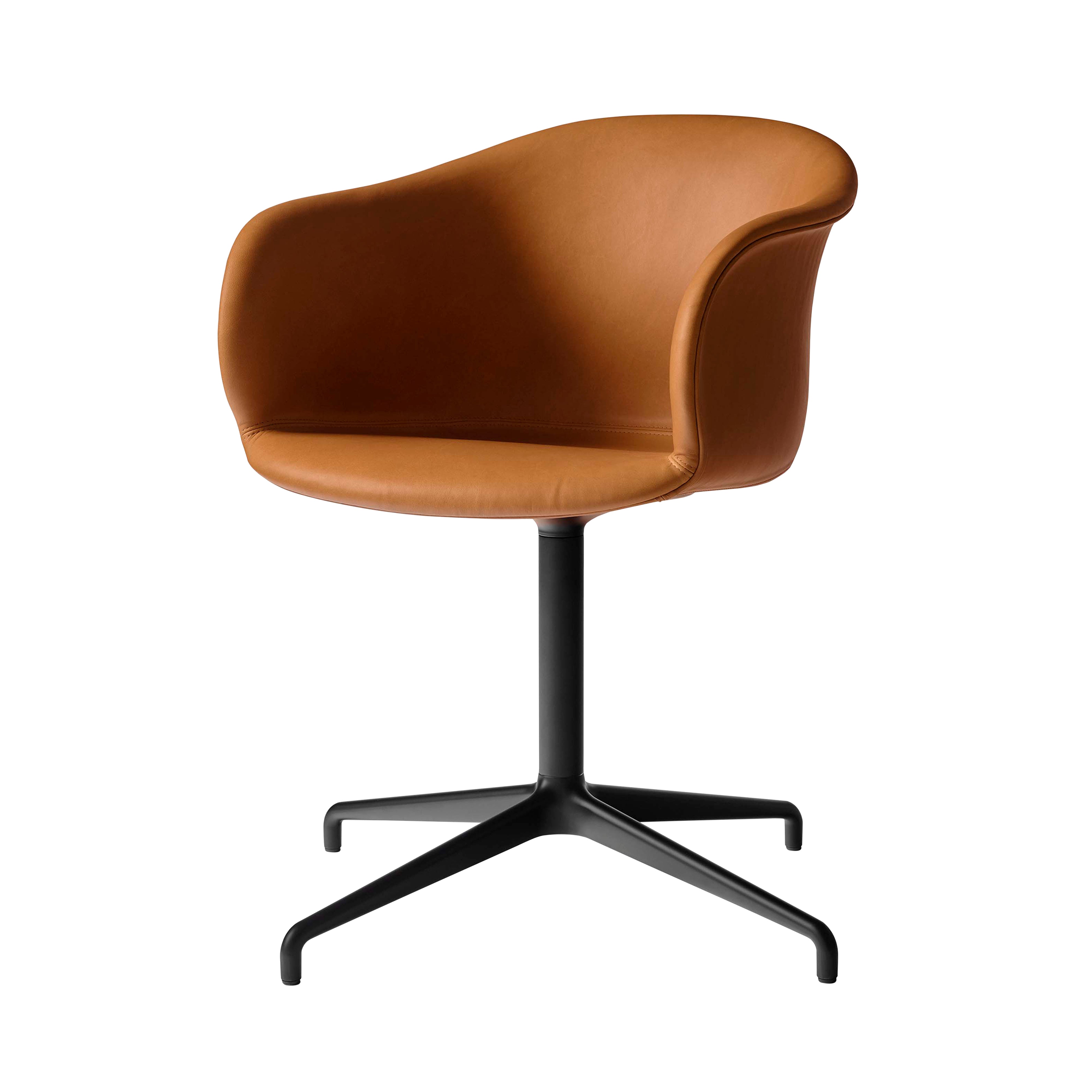 Elefy Chair JH35: Swivel Base + Return + Black