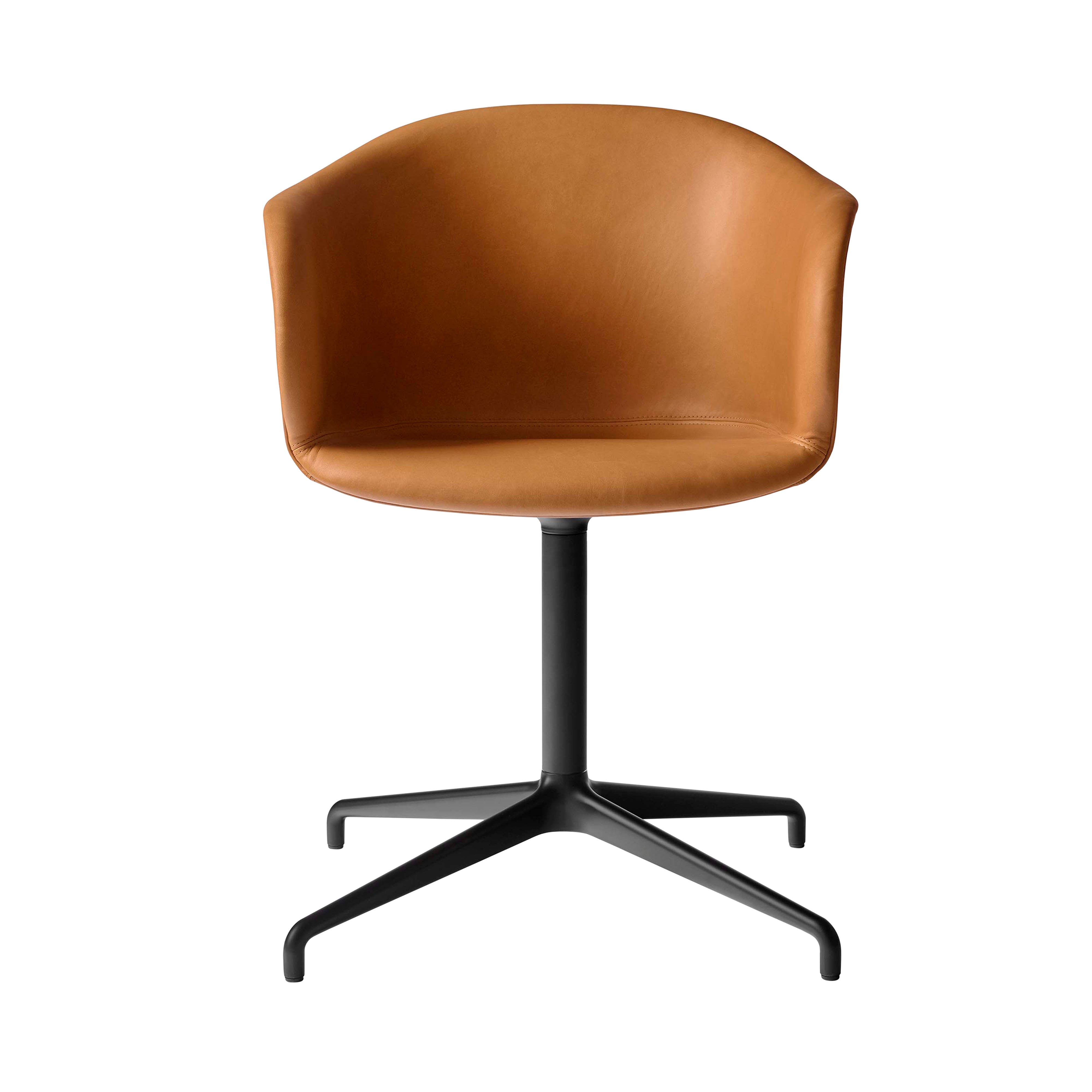 Elefy Chair JH35: Swivel Base + Return + Black