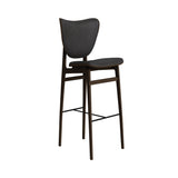 Elephant Bar + Counter Chair: Full Upholstered + Bar + Dark Smoked Oak