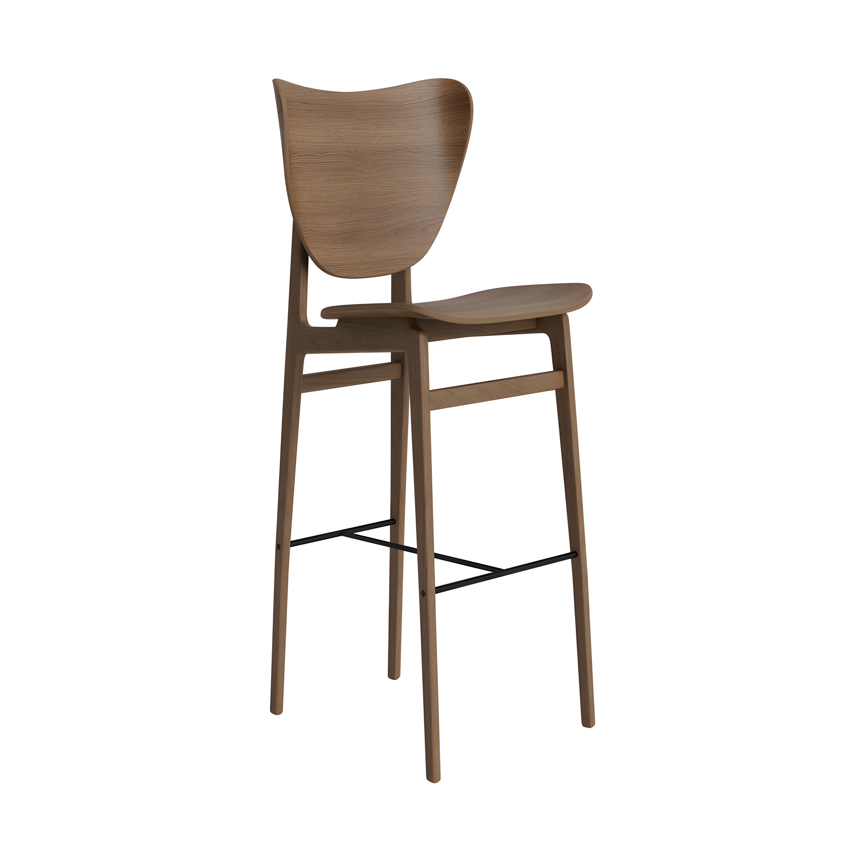 Elephant Bar + Counter Chair: Bar + Light Smoked Oak