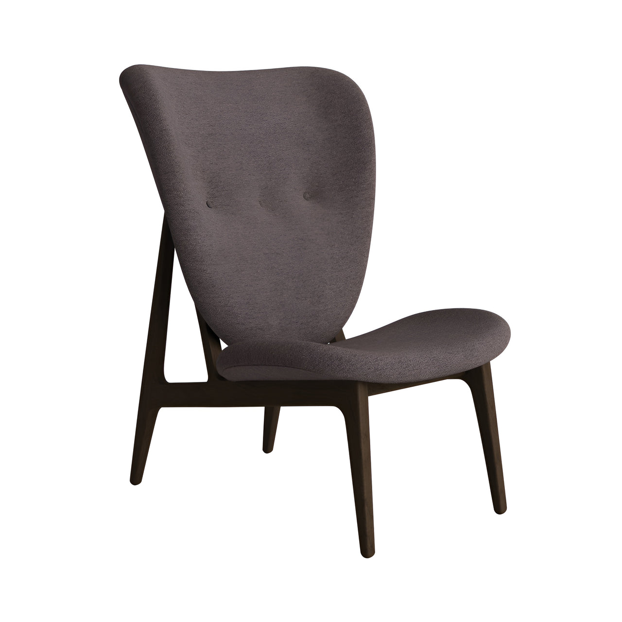 Elephant Lounge Chair: Full Upholstered + Dark Smoked Oak