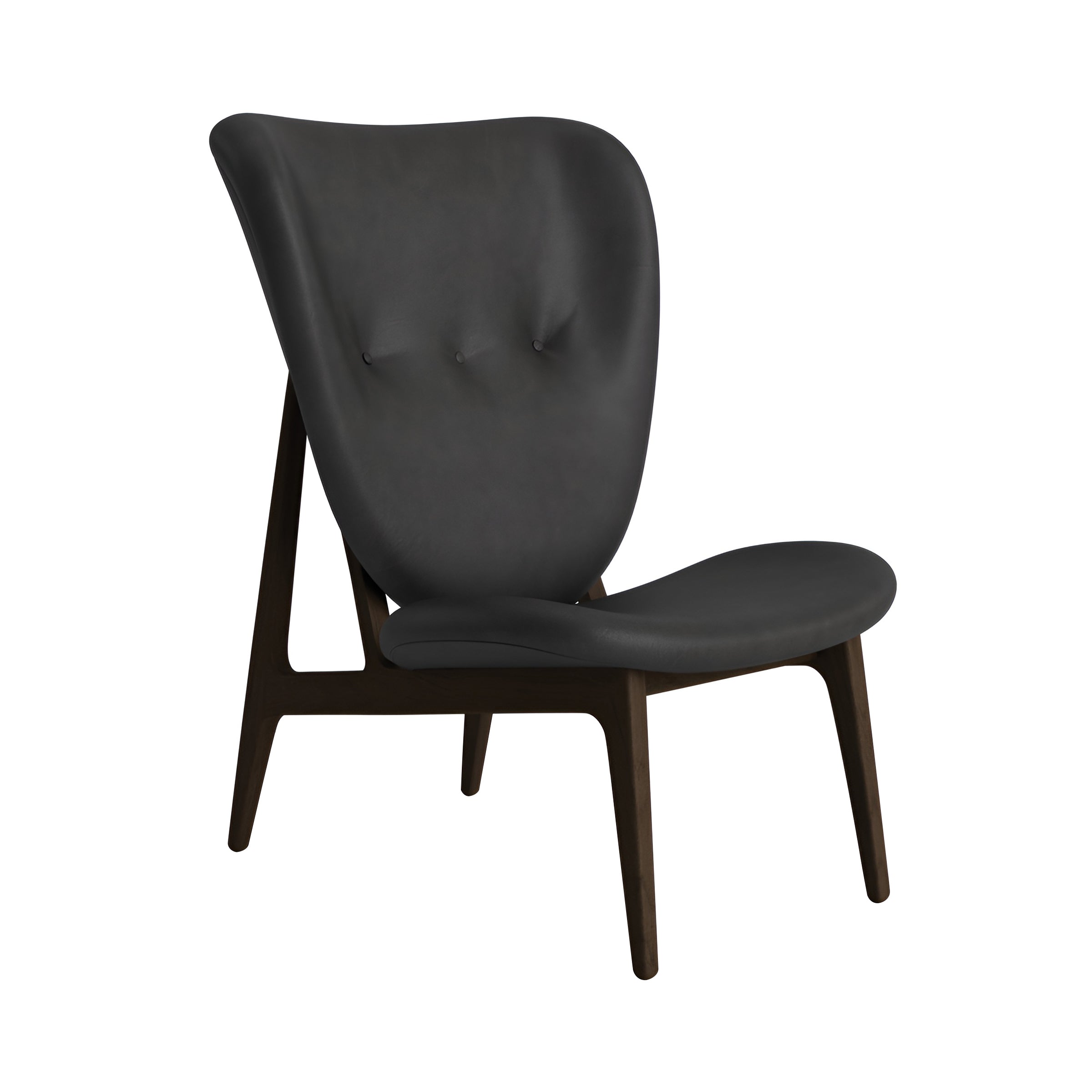 Elephant Lounge Chair: Full Upholstered + Dark Smoked Oak