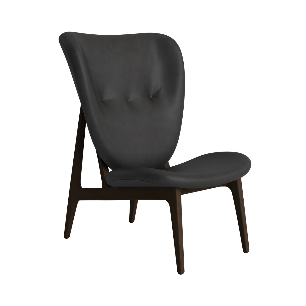Elephant Lounge Chair: Full Upholstered + Dark Smoked Oak