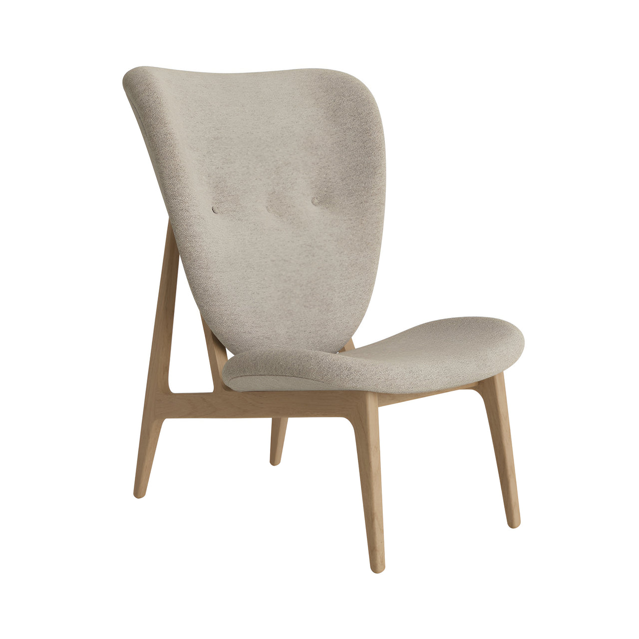 Elephant Lounge Chair: Full Upholstered + Natural Oak