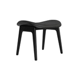 Elephant Ottoman: Front Upholstered + Black Oak