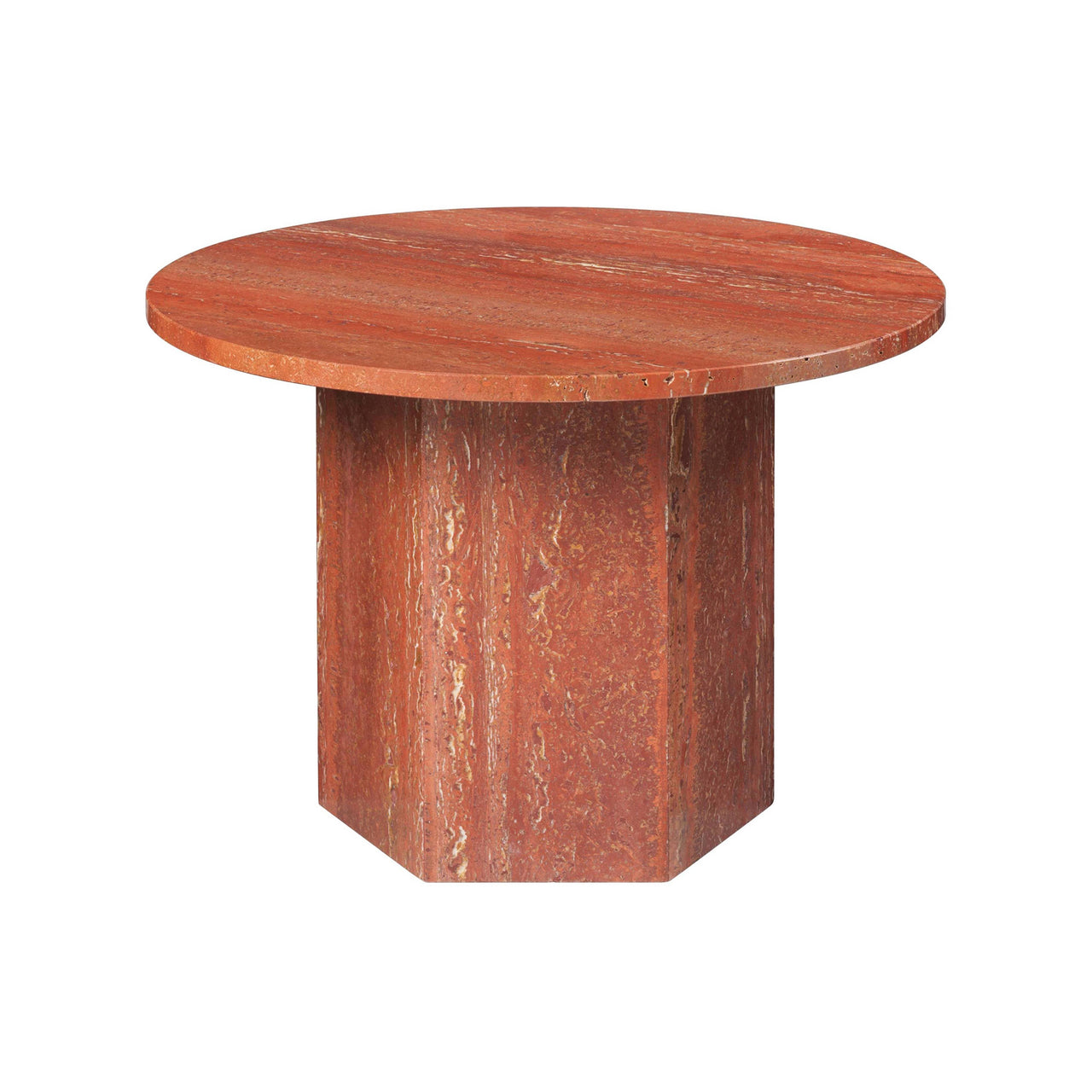Epic Round Coffee Table: Travertine + Small - 23.6