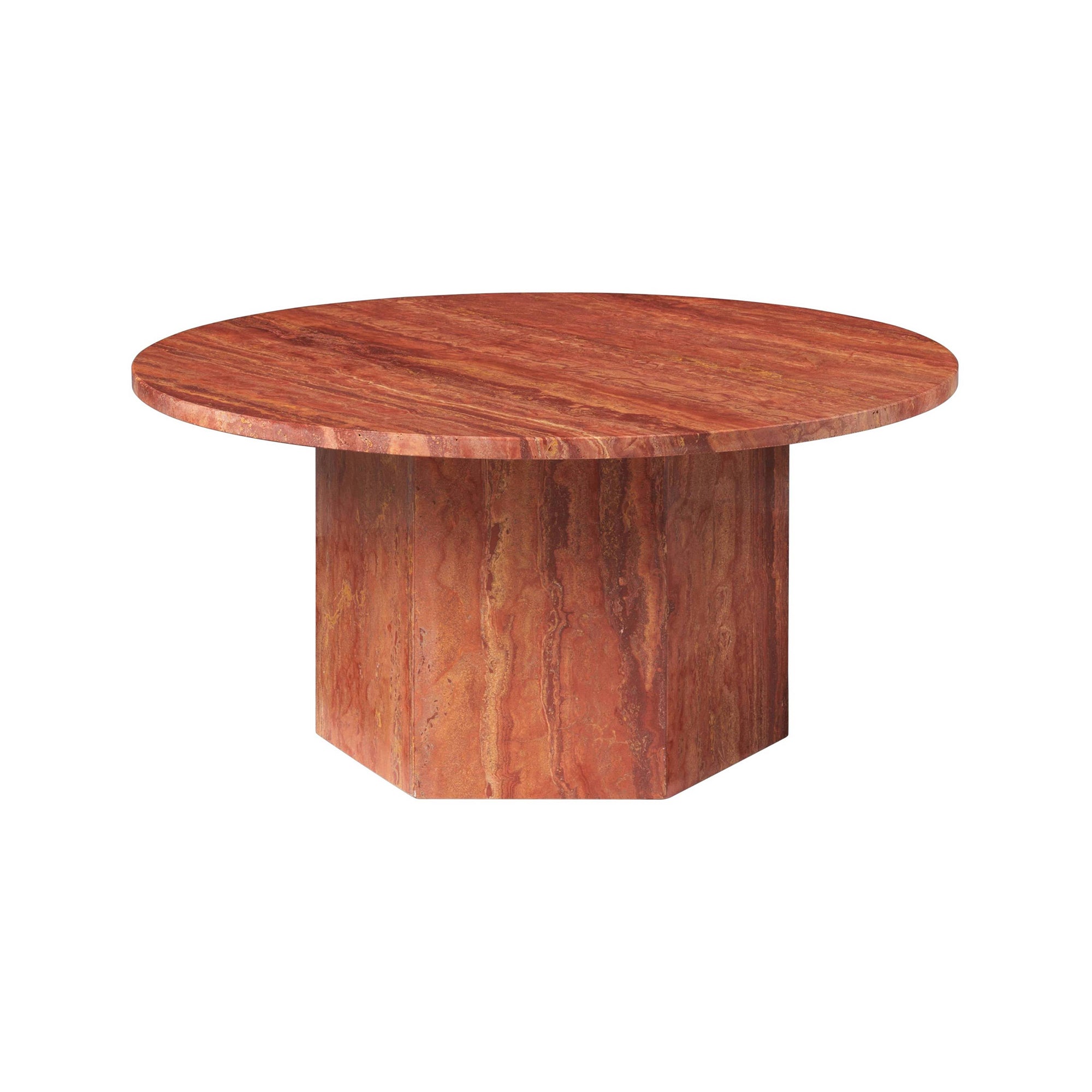 Epic Round Coffee Table: Travertine + Medium - 31.5