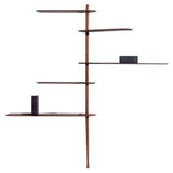 Unica Shelving System: Configuration F10 + Walnut